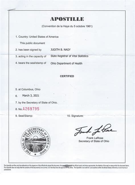 Apostille.
